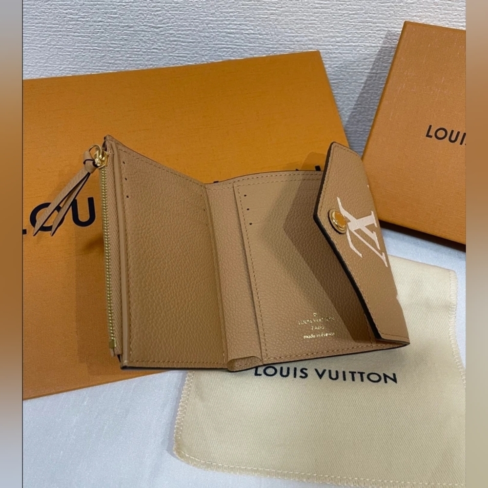 Louis Vuitton Victorine Wallet Arizona Beige Empreinte – EUC - Picture 2 of 7
